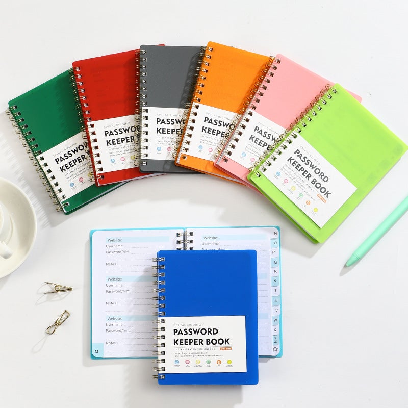 A6 Password Coil Book Custom Letter Label Index Address Notebook Business Meeting Notepad Logo - Image 3